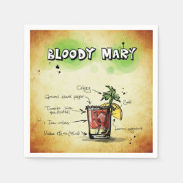 Bloody Mary Barkeeper Drink Rezept Serviette