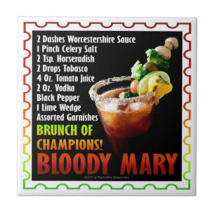 BLOODY MARY, Brunch der Champions Fliese