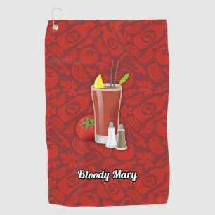 Bloody Mary Cocktail Golfhandtuch