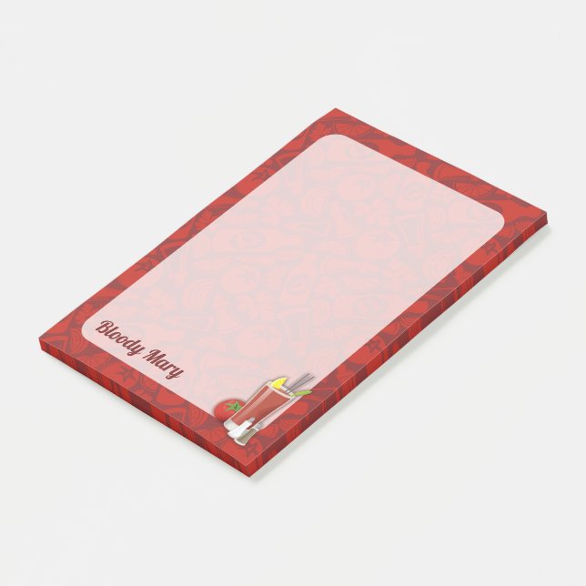 Bloody Mary Cocktail Post-it Klebezettel (angewinkelt)
