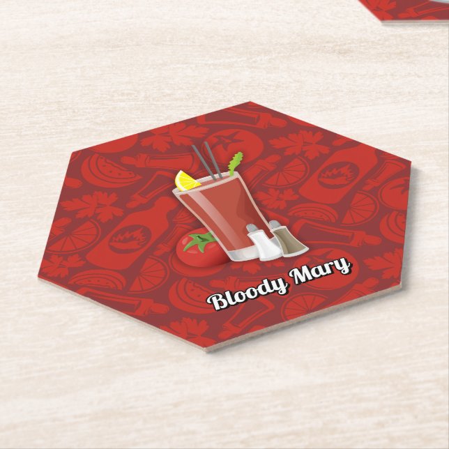 Bloody Mary Cocktail Untersetzer (angewinkelt)