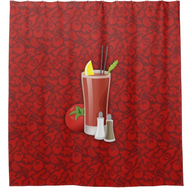 Bloody Mary Duschvorhang (Vorderseite)