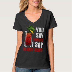 Bloody Mary entwirft Männer Frauen Mix Vodka trink T-Shirt