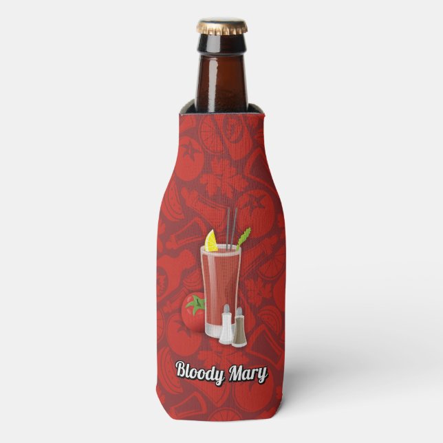 Bloody Mary Flaschenkühler (Flaschenvorderseite)
