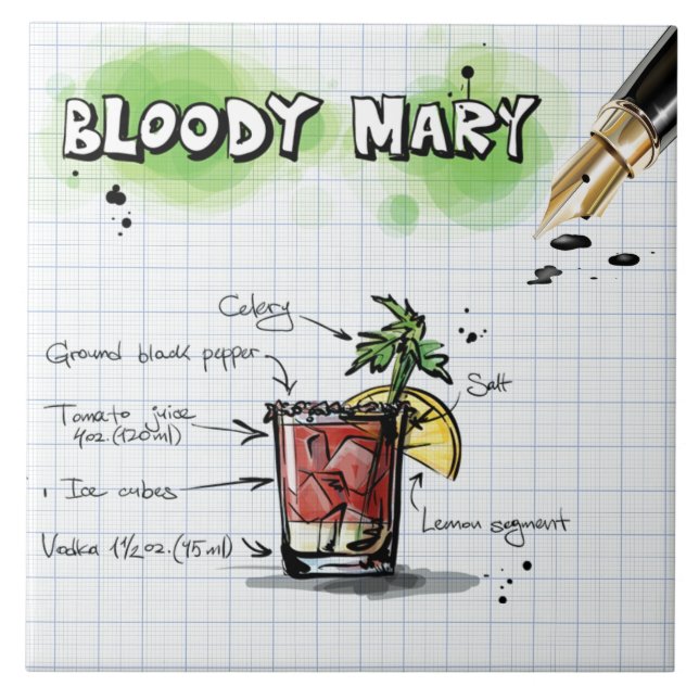 Bloody Mary Fliese (Vorderseite)
