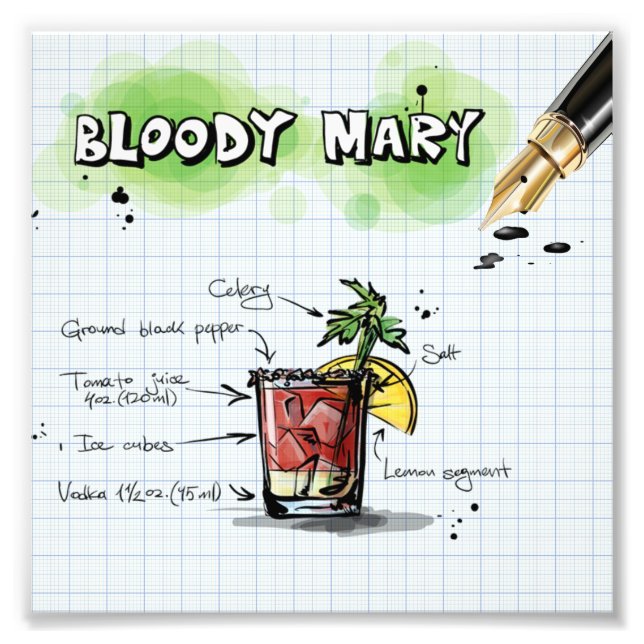 Bloody Mary Fotodruck (Vorne)