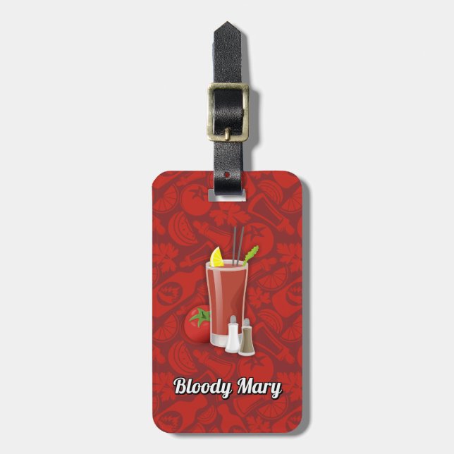 Bloody Mary Gepäckanhänger (Vorderseite vertikal)