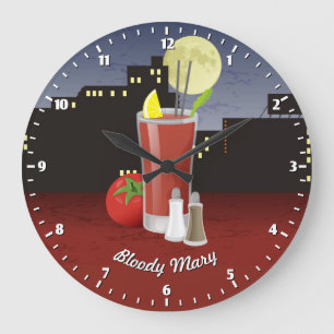 Bloody Mary Große Wanduhr