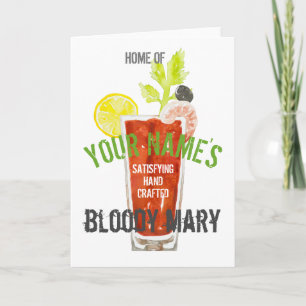 Bloody Mary Personalisiert Karte
