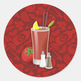 Bloody Mary Runder Aufkleber