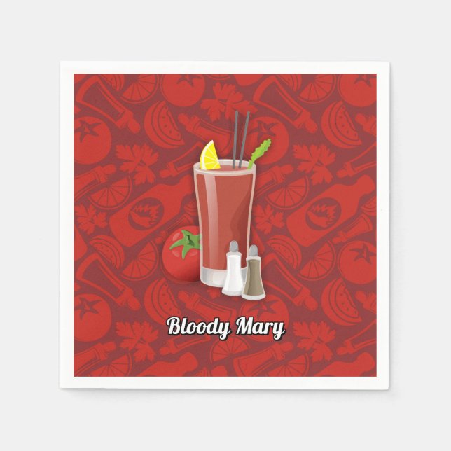 Bloody Mary Serviette (Vorderseite)