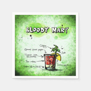 Bloody- MaryBarkeeper-Getränk-Rezept Serviette