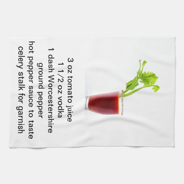 Bloody- MaryGeschirrtuch Küchentuch (Horizontal)