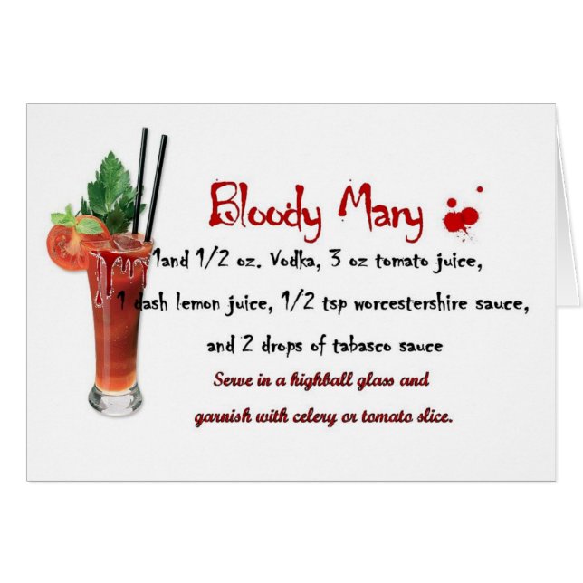 Bloody- Marygetränk-Rezept (Vorderseite (Horizontal))