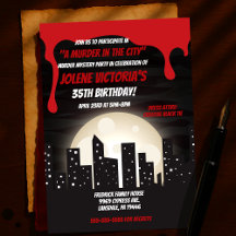 Bloody Murder in City Murder Mystery Party