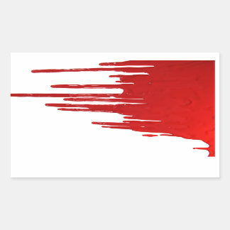 Bloody Rechteckiger Aufkleber