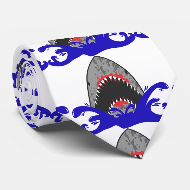 Bloody Shark Jaws Thunder_Cove Krawatte (Gerollt)