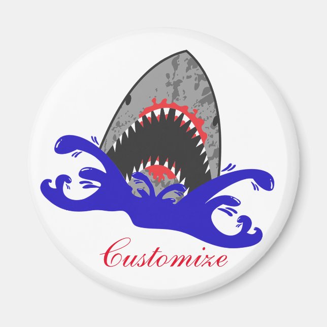 Bloody Shark Jaws Thunder_Cove Magnet (Vorne)