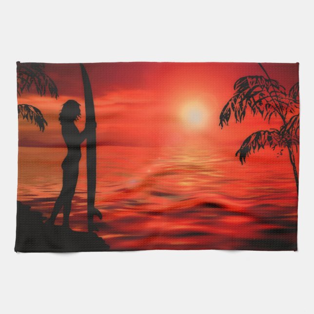 BLOODY SUNSET HANDTUCH (Horizontal)