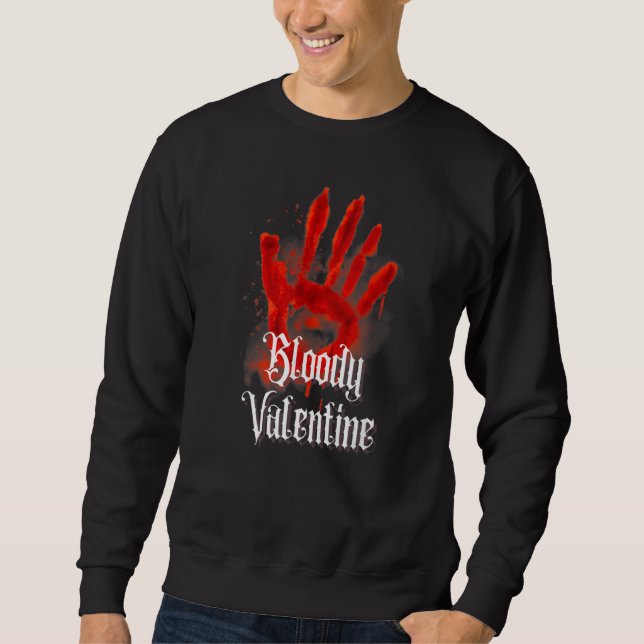Bloody Valentine Gothic Emo Mysterious Occult Divi Sweatshirt (Vorderseite)