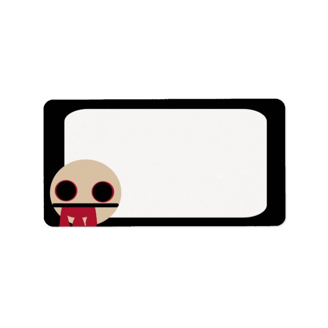 Bloody Zombie Adressaufkleber (Vorne)