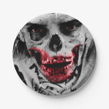 Bloody Zombie Apokalypse Party Paper Cake Plate