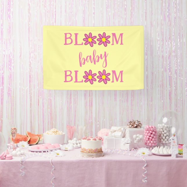 Bloom Baby Bloom Baby Dusche Banner (Party)