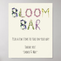 Bloom Bar - Anpassbare Anweisungen und Name