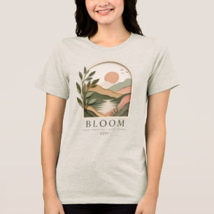 Bloom Boho Natur Landschaft Wachse Durch Was Du Tri-Blend Shirt