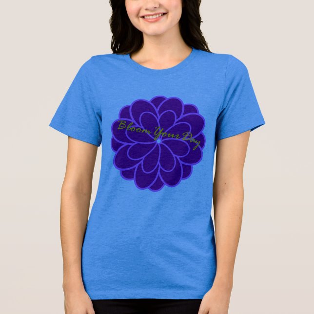"Bloom Boldly in Purple Grace" Tri-Blend Shirt (Vorderseite)