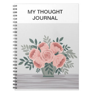 Bloom & Brain Dump - Blumengedankenjournal Notizblock