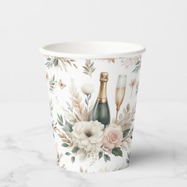 Bloom & Bubbles Partybecher Pappbecher (Vorderseite)