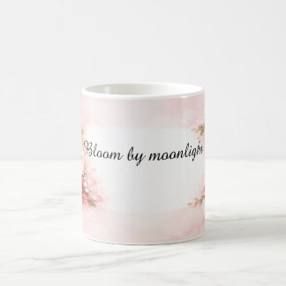 Bloom by Moonlight Pink Floral Moon Coffee Mug Kaffeetasse