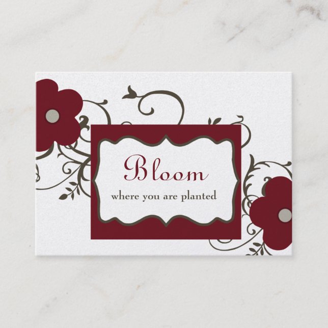 Bloom Chubby Business Cards Visitenkarte (Vorderseite)