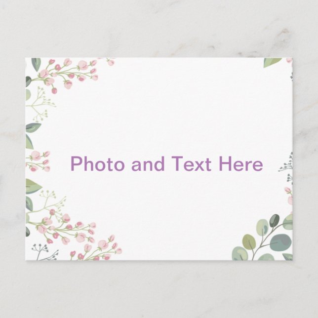 Bloom Custom-Design  Postkarte (Vorderseite)