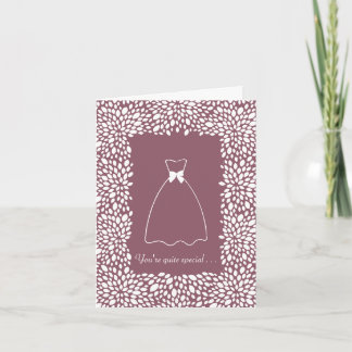 Bloom Customizable Bridesmaid Request Card Einladung