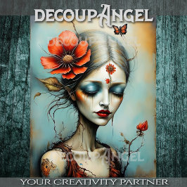 Bloom des Souls - Decoupage- Seidenpapier