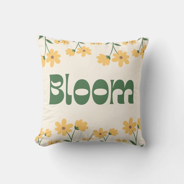 Bloom-Design Kissen (Vorderseite)