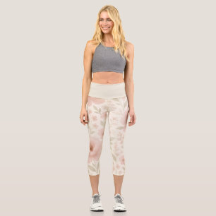 Bloom Energy Floral Muster Luxus-Yoga Capri Leggings