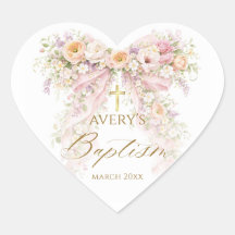 Bloom Floral Bow Girl Baptism