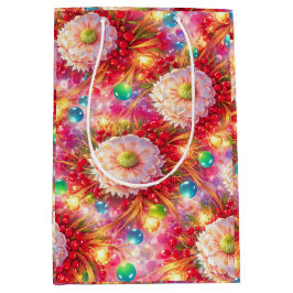 Bloom Glow Magic – Leuchtende Blumen Mittlere Geschenktüte