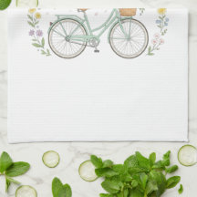 Bloom & Glow Vintage Blumen Fahrrad Frühling Küche