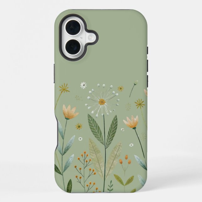 Bloom Grow Minimalist iPhone 16 Plus Hülle (Rückseite)