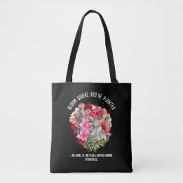 BLOOM, IN DEM SIE Christliche Blume PLANEN Tasche