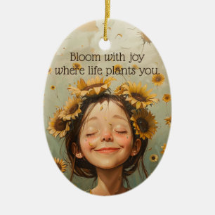Bloom mit Joy Keramik Ornament