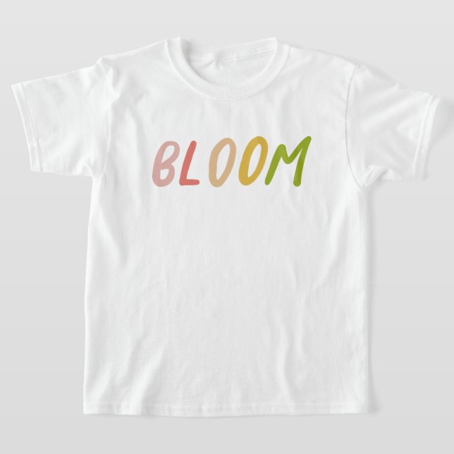 Bloom Niedliche Farbige Einfache Kinder T-Shirt (Ablage )