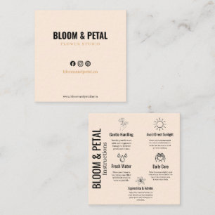 Bloom & Petal Floral Studio Visitenkarte