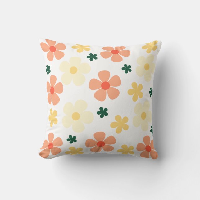Bloom Pop Fiesta Throw Kissen (Vorderseite)