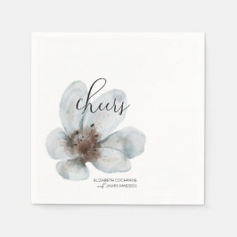 Bloom ・ Romantische Moderne Blüte ・ Elegantes Scri Serviette