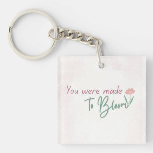 Bloom Schlüsselanhänger Mini Floral Zitat